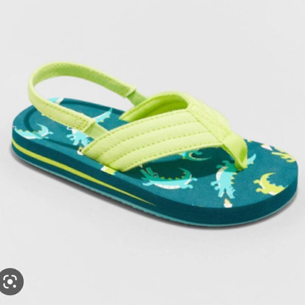 Toddler Shawn Flip Flop Sandals Alligator Print